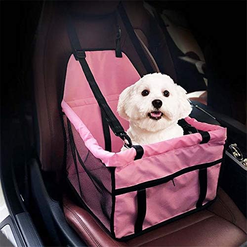 Assentos de carro Wildmarely para cães pequenos, transportador dobrável de booster com trela de segurança,