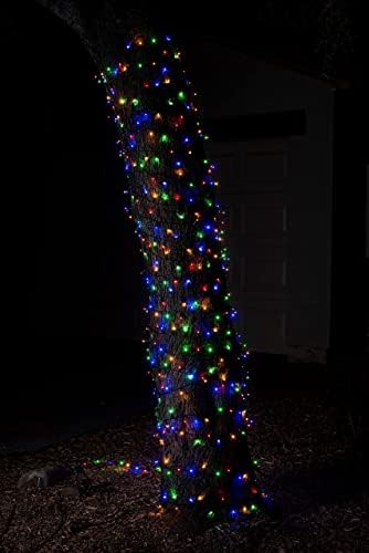 Luzes de Natal Multicolor de Joiedomi, 120 LEDs 39 pés de luz de Natal com carretel, luzes de fio verde para férias