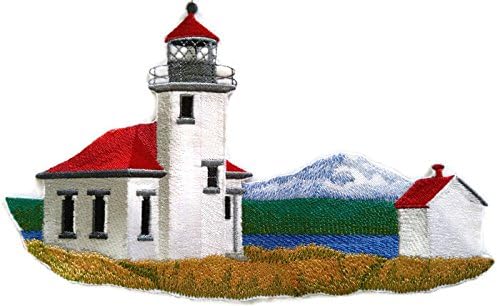 Lighthouse personalizado e exclusivo [ponto de robinson Lighthouse] Ferro bordado ON/Cost Patch [9.43