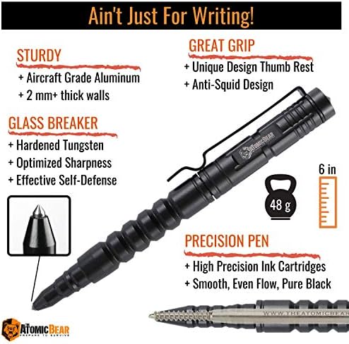 A caneta tática do urso atômico - caneta com disjuntor - usado em equipamentos policiais e militares - canetas