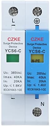 ONECM YCS6-C 1P+NPE 20-40KA AC SPD House Surge Protector Protetor Proteção Proteção de baixa tensão Dispositivo
