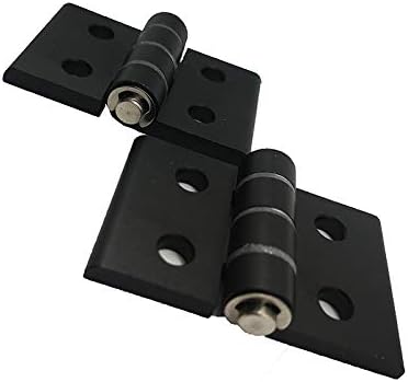 KDKD 2PCS Standard European Black Metal CNC Alumínio portas de portas de alumínio para portas pesadas