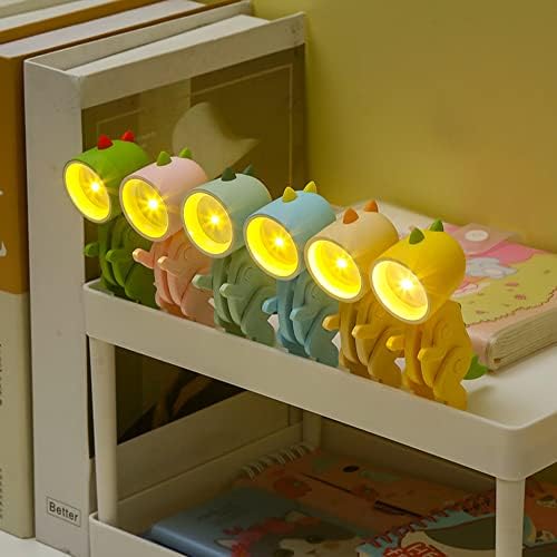 Cartoon Night Light Kid Lâmpada Mini Dinosaur Led Led Desk Lâmpadas de Diy portátil com ângulo ajustável