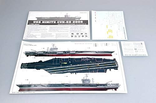 Trompetista 1/700 USS Nimitz CVN68 Kit de modelo 2005