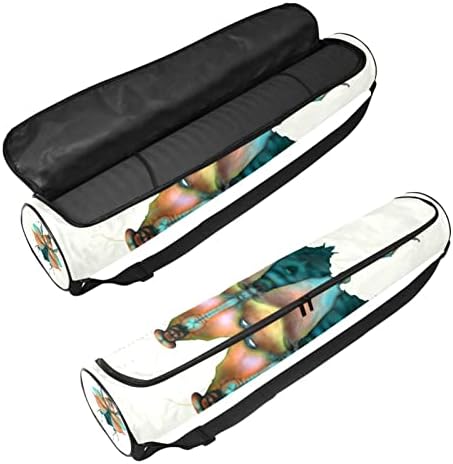 Bright Mantis Yoga Mat Bags Full-Zip Yoga Carry Bag for Mulher Men, Exercício portador de tapete