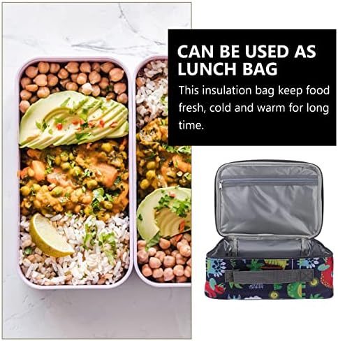 Hemoton Travel Canvas Bolsa de bolsa pequena para homens para homens Mini cooler adulto Bento