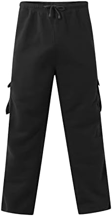 Calça masculina, moda masculina de calça de cor sólida de cintura médio masculina calças externas
