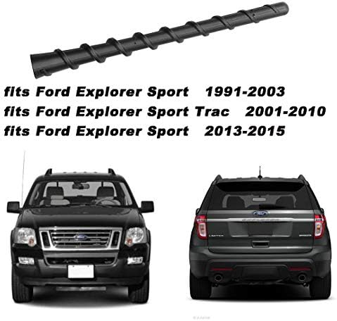 Antena de rádio curta de borracha flexível de 7 polegadas compatível com Ford Mustang 2010-2014, Fusion 2013-2020,