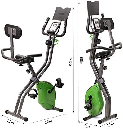 Sharevgo Smart Dobing Exercício Bike SXB1000 e pacote SWS200 em escala de gordura corporal com aplicativo gratuito