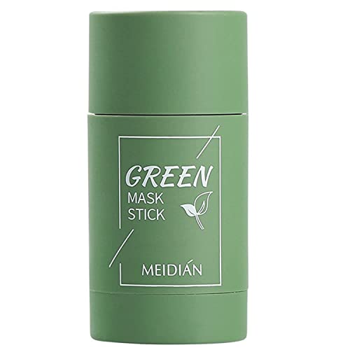 Máscara de bastão de chá verde para rosto, removedor de cravos com extrato de chá verde, limpeza de poros profundos,