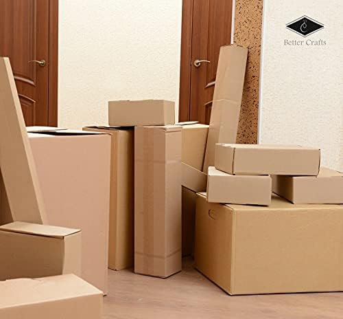 Caixa de 24x4x4 - caixas de papelão altas de papelão ondulado - caixas de transporte de tubo alto - ótima