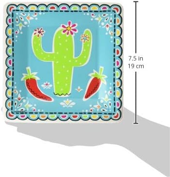 Placas quadradas de Picado de Papel, 7 - pacote de 18, multicolor