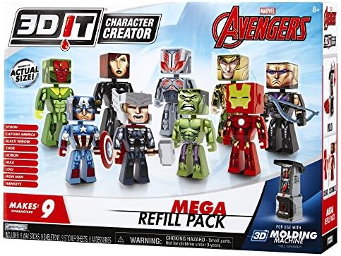 Criador de personagens 3D Marvel Avengers Mega RECHIL Pack Novelty Toy