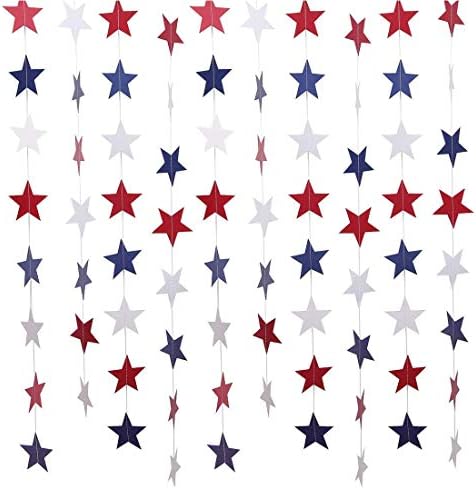 Kit de decoração de festas patrióticas, 4 de julho de festas de festas FIT Veteranos Dia do Dia Americano Dia da