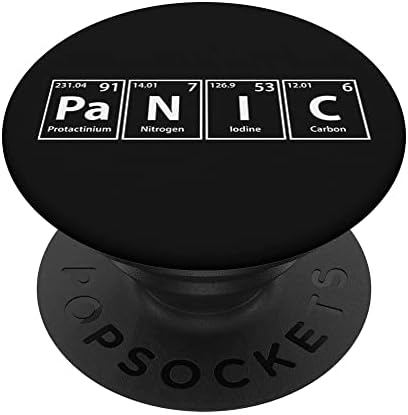 Periodic Tees Co. Panic Periodic Table Elements Spelling Popsockets representam smartphones