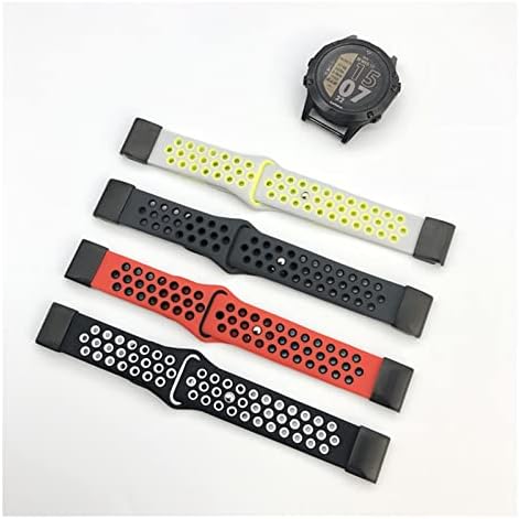 Haodee 22 26mm Silicone Watch Band Easy Quick Fit Strap para Garmin Fenix ​​7 7x/3HR/Fenix ​​5x/Fenix ​​5x