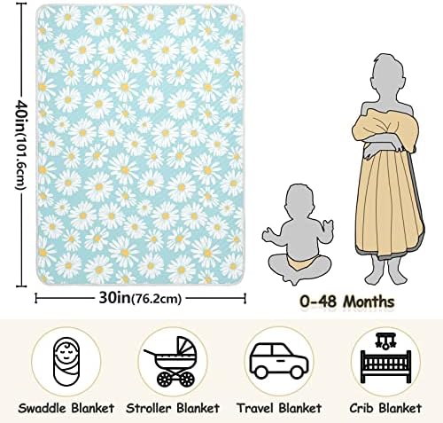 Daisy Flor Baby Cobertors para meninos Super macio macio de criança quente para meninas cobertor