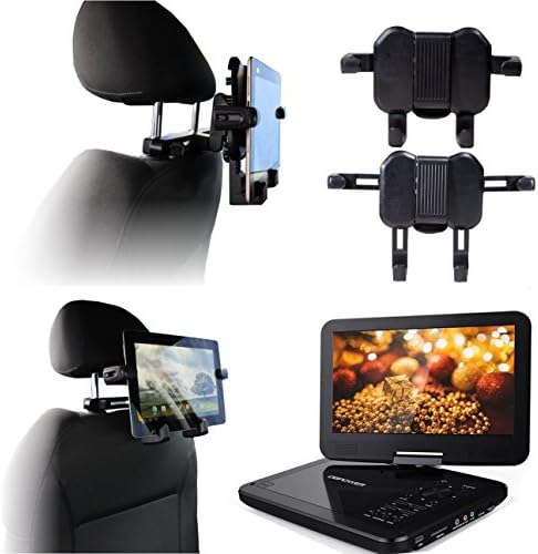 Navitech em carros portátil DVD Player Cabeça Rest/Arento da cabeça/suporte compatível com o AEG CTV 4959