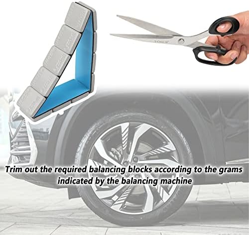 Pesos de roda de aço de banda com apoio adesivo Easy Pee, 1/4 oz, 0,25 onças Bust Automotive