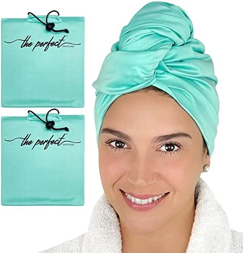 A toalha de secagem de cabelos de microfibra perfeita para cabelos encaracolados - microfibra lisa,