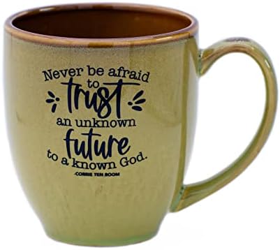 Caneca cerâmica de sopa de chá de café DEXSA | Nunca tenha medo de confiar em um futuro desconhecido para um