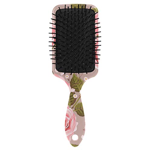 Escova de cabelo de almofada de ar vipsk, rosa vermelha colorida de plástico, boa massagem adequada