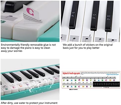 Fotografia para bebês Projeto de dia dos namorados Piano Removável adesivo de teclado de piano transparente