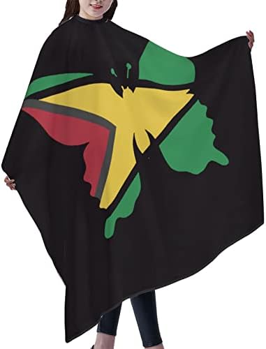 Cabo de corte de cabelo, bandeira da Guiana Butterfly para homens Mulheres Cabelo Cabelo Cabelo