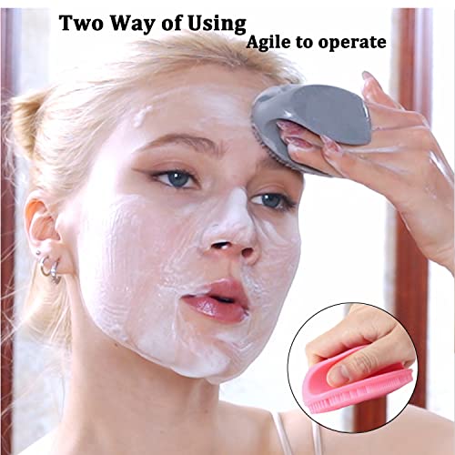 Lavador de face de silicone Revex, macio silicone de limpeza facial lavagem de lavagem de esponja massagem