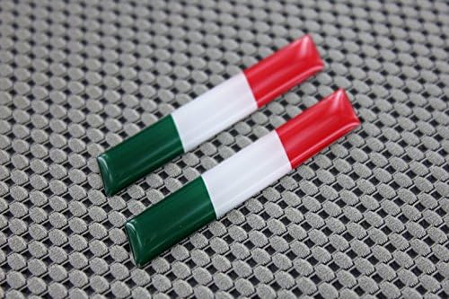 Italia Flag Ducati Aprilia adesivo Par de adesivo 3 x 0,5