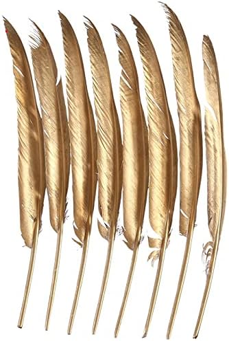 Gold Silver mergulhado penas de penas de penas de penas de pato penas para artesanato fenas de casamento