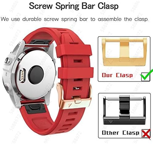 Cysue 20mm Silicone Retwan Watch Band Strap para Garmin Fenix ​​7s 6s Pro Watch EasyFit Strap para Fenix