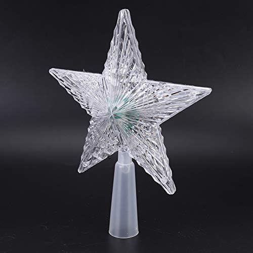 Gayoh Treetop Light Light Star forma de estrela iluminação colorida Luz de decoração de árvore de