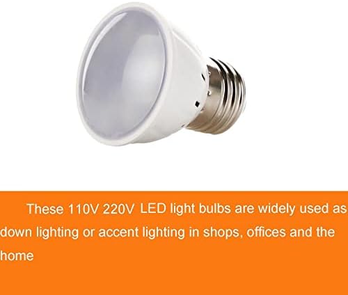 Fengyan Home Bulbs 10pcs AC110V/220V GU10 MR17 E27 LAMP LAMP LAMPLET BULBO 4W 9LEDS 7030 SMD LED