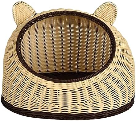 Mão de verão Feito de cama de animais de estimação Cama de cesta de cesta de vime Cama de cesta de cesta
