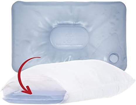 Core Products Tri-Core Pillow, suporte cervical ajustável, centro embutido, bico fácil de preenchimento