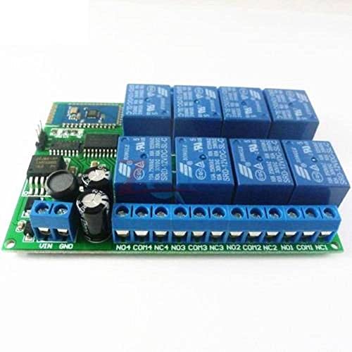 DC 12V 8 Channel Relay Module Bluetooth Wireless Control Switch para Android Smart Mobile Phone App Control