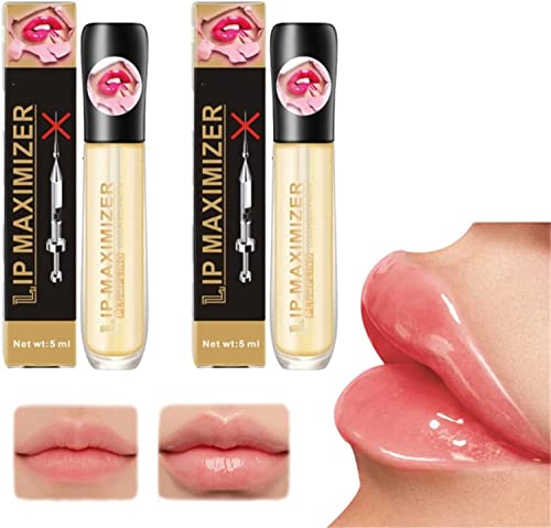 2pcs Lip Plumper - soro de plupagem labial de vitamina E, maximizador de lábios hialurônicos plumpers,