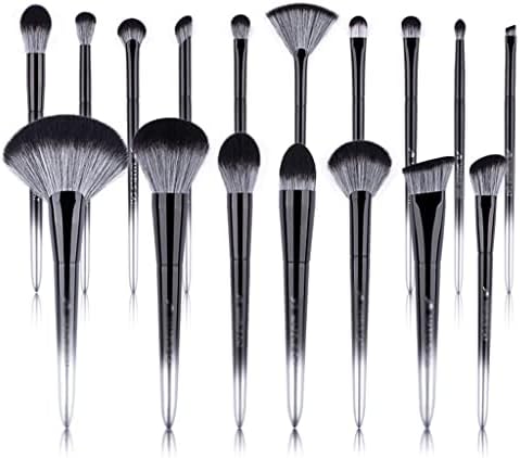 Sdgh Cosmetic Brush- Black Silver Series Hair Brushes-Beginner e Professional Beauty Tool-Make Up Pen