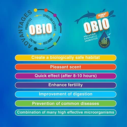 Koika Obio Aquário Tratamento de água, melhora dos sistemas de digestão e imunológico, combinação