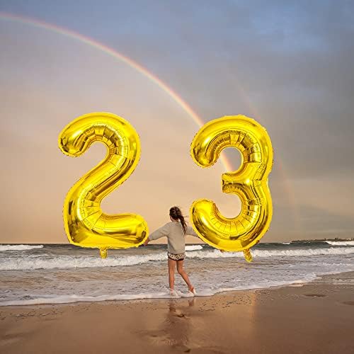 Xlood número 55 balões de 32 polegadas alfabeto de balão digital de 32 polegadas 55 balões de aniversário
