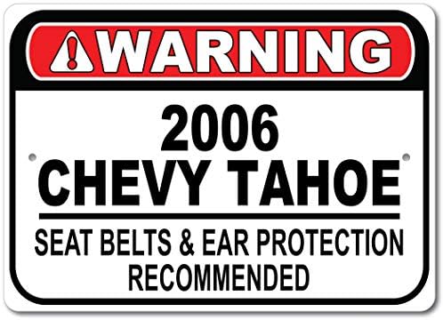 2006 06 Chevy Tahoe Seat Belt Recomendado Sinal rápido, sinal de garagem de metal, decoração de parede,