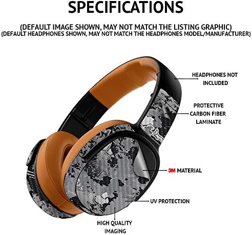 Mightyskins Fibra de carbono compatível com o fone de ouvido Astro A30 Wireless Gaming - Owls | Acabamento