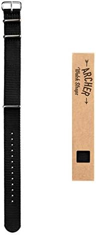 Archer relógio tiras - Classic Military Stylen Nylon Watch Strap - Escolha de cor e tamanho