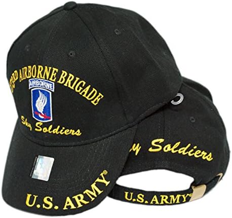 Lua do Exército dos EUA 173rd Aerotransportado Brigada Solders Soldres Bordados Capolinho Bordado Capéu