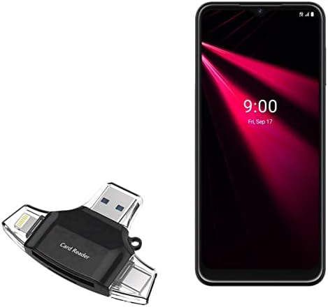 BOXWAVE SMART GADGET Compatível com T -Mobile Revvl V - AllReader SD Card Reader, MicroSD Card Reader SD Compact