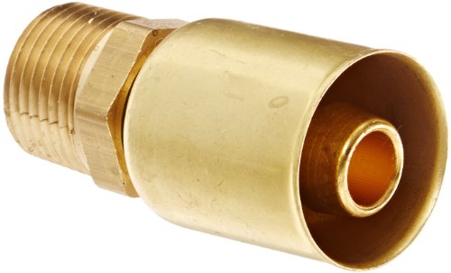 Eaton Weatherhead Coll-O-Crimp 33806p-J06 Macho de tubo de machado Swivel Swivel, Brass CA360, ID
