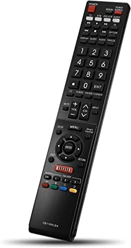 GB118WJSA Remote Control Compatível com TV Aquos Sharp
