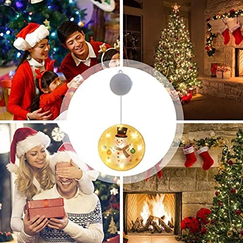 Profectlen Luzes penduradas decoração de natal decoração de natal Luzes de cortina LED de Natal Pátio de