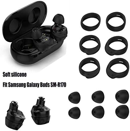 Samsung Galaxy Buds Substituição Eardipes 3 pares, pontas de asas de silicone 3 pares se encaixam